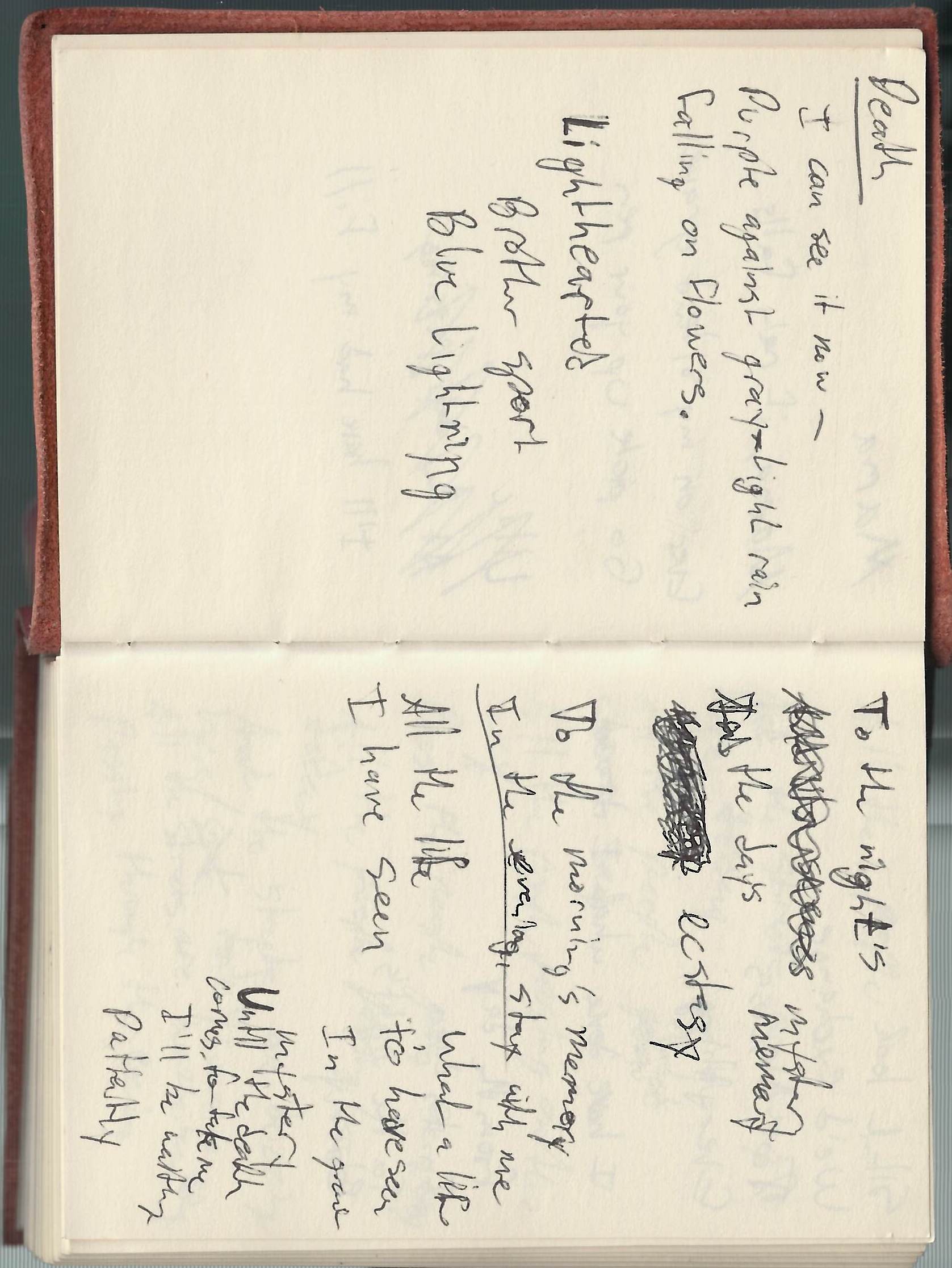 For My Young Death Lyrics Sheet 9